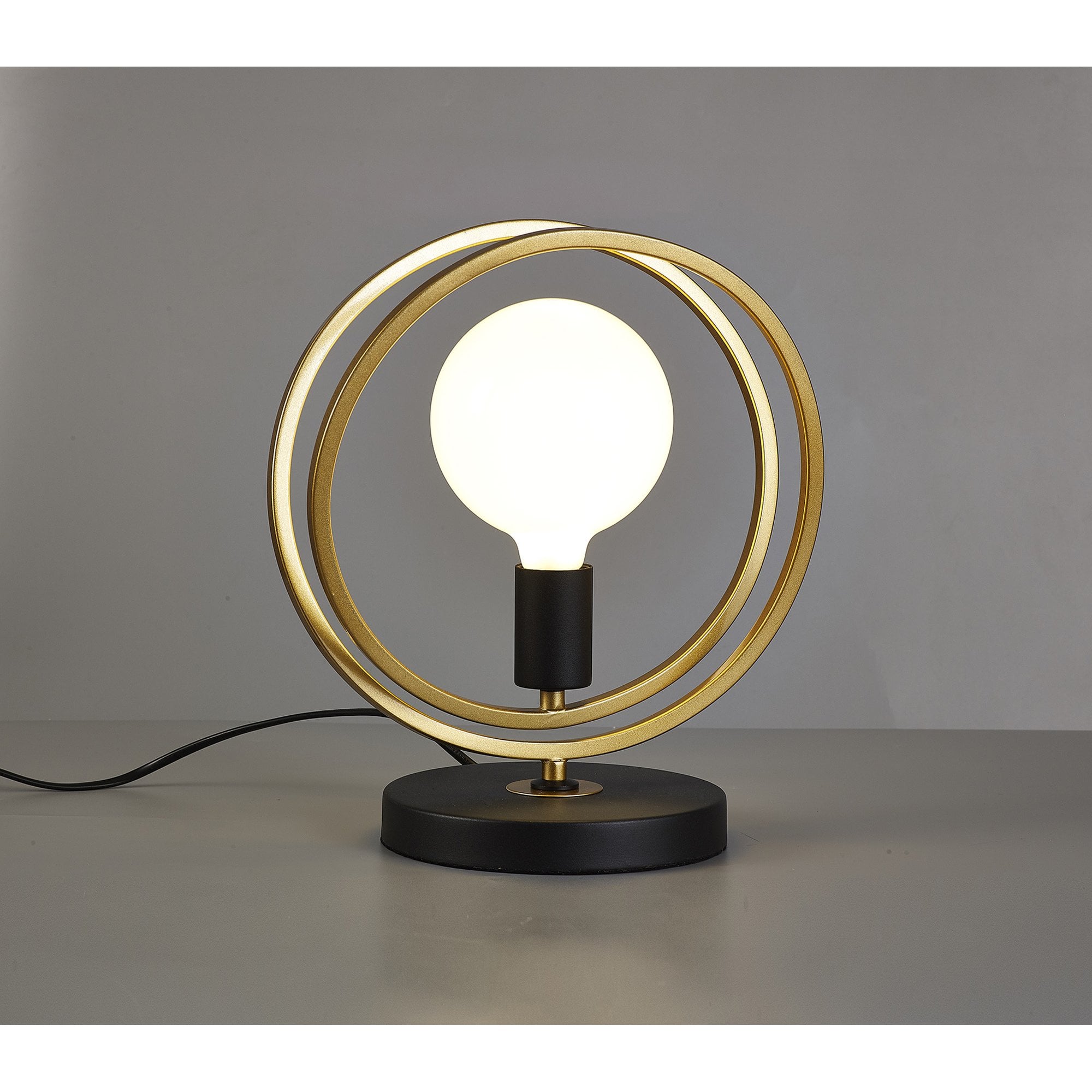 NL86759 Candio 1 Light Table Lamp Matt Black Painted Gold