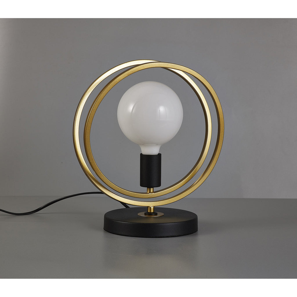 NL86759 Candio 1 Light Table Lamp Matt Black Painted Gold
