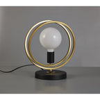 NL86759 Candio 1 Light Table Lamp Matt Black Painted Gold
