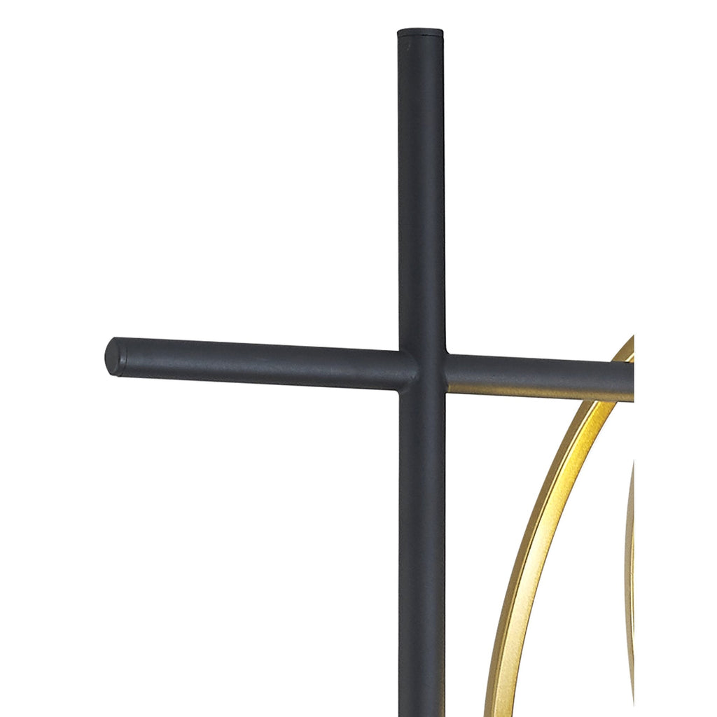 NL86769 Candio 1 Light Floor Lamp Matt Black Painted Gold