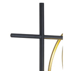 NL86769 Candio 1 Light Floor Lamp Matt Black Painted Gold