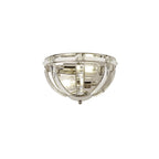 NL87569 Char 2 Light Wall Light Polished Nickel Clear
