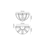 NL87569 Char 2 Light Wall Light Polished Nickel Clear