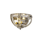 NL87569 Char 2 Light Wall Light Polished Nickel Clear