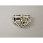 NL87569 Char 2 Light Wall Light Polished Nickel Clear