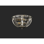 NL87569 Char 2 Light Wall Light Polished Nickel Clear