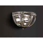 NL87569 Char 2 Light Wall Light Polished Nickel Clear