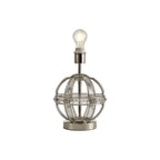 NL87579 Char 1 Light Table Lamp Polished Nickel Clear