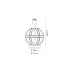 NL87579 Char 1 Light Table Lamp Polished Nickel Clear