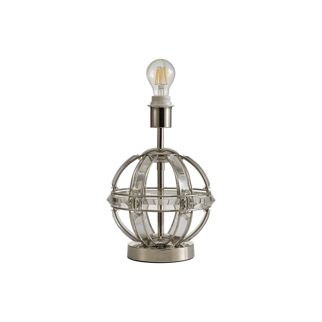 NL87579 Char 1 Light Table Lamp Polished Nickel Clear