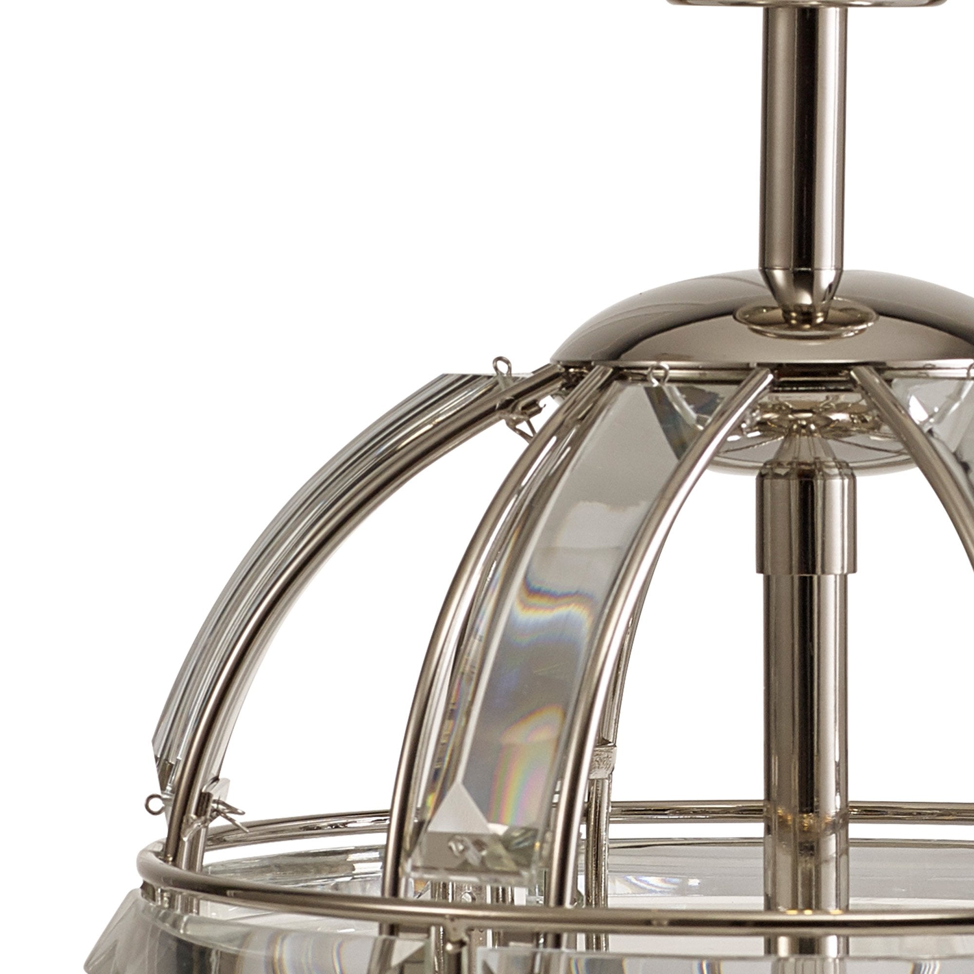 NL87579 Char 1 Light Table Lamp Polished Nickel Clear
