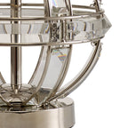 NL87579 Char 1 Light Table Lamp Polished Nickel Clear