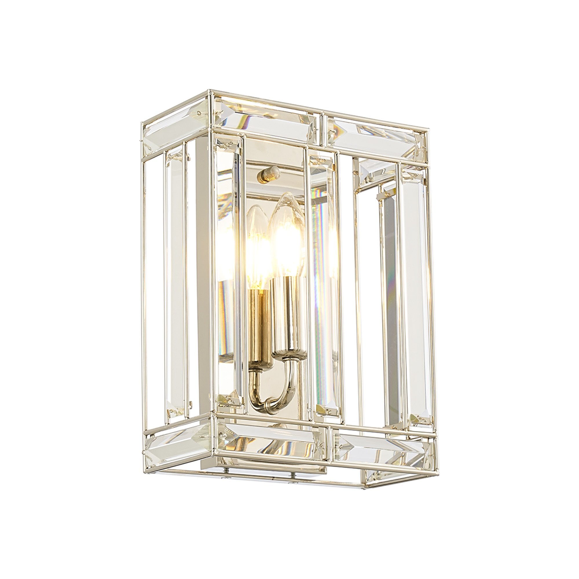 NL93979 Char 1 Light Wall Light Polished Nickel Clear