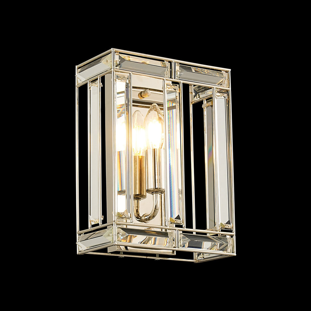NL93979 Char 1 Light Wall Light Polished Nickel Clear