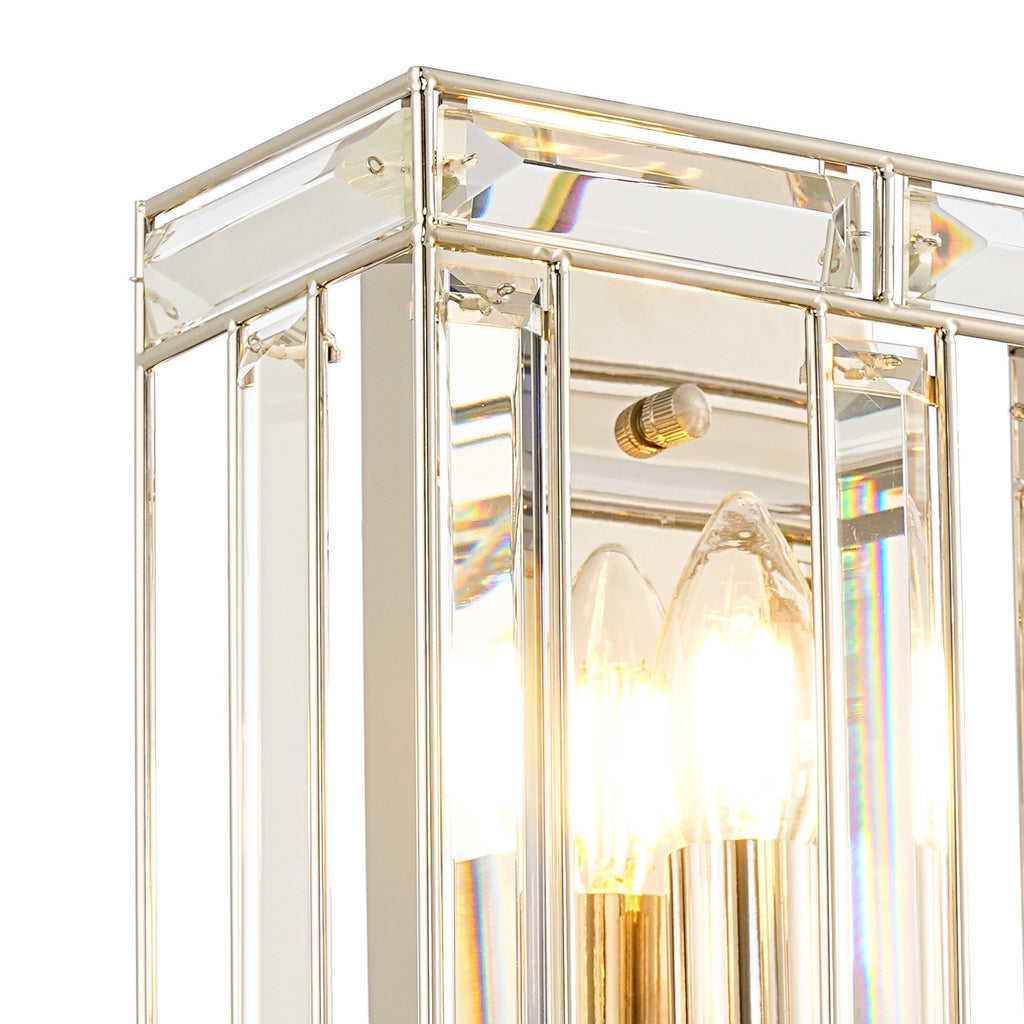 NL93979 Char 1 Light Wall Light Polished Nickel Clear