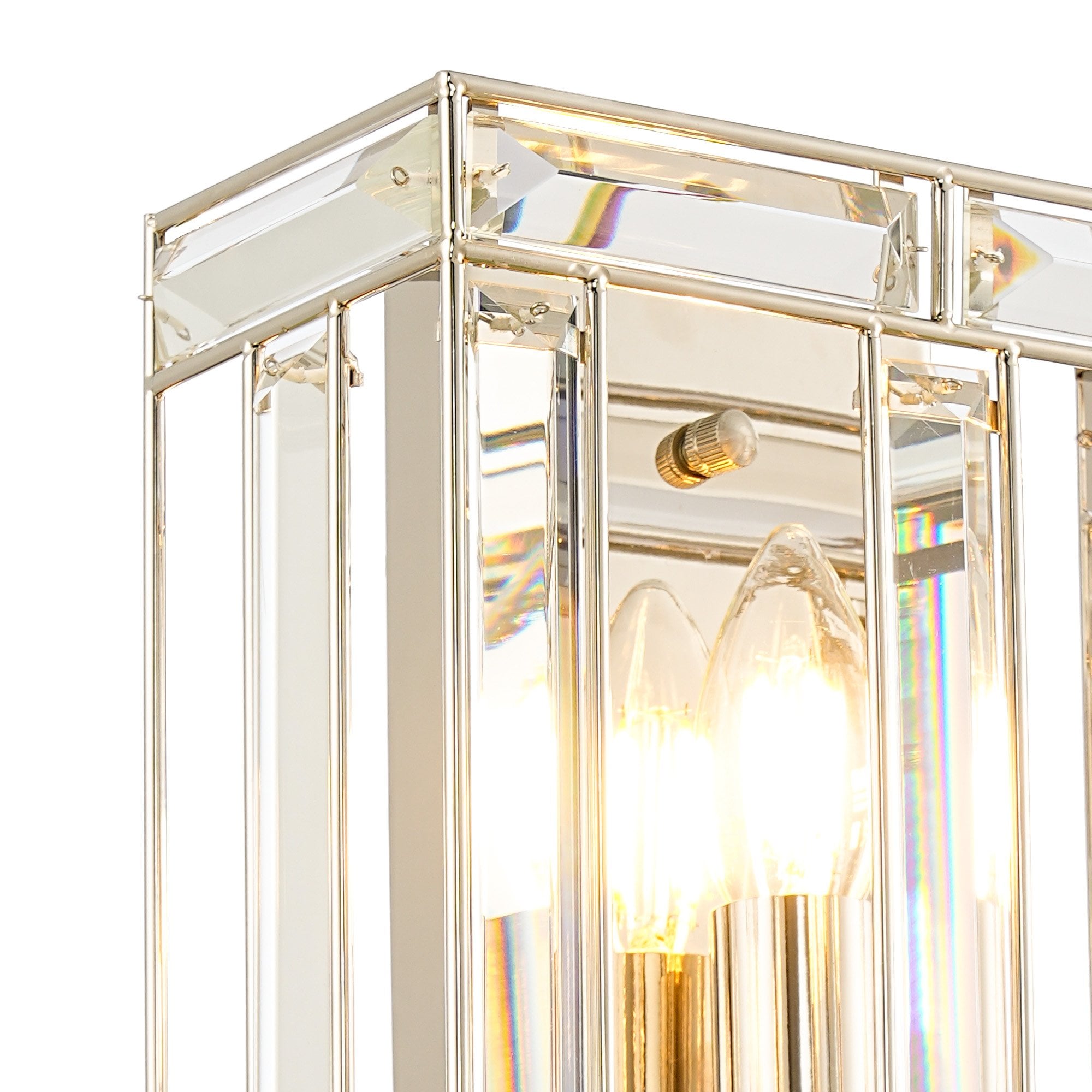 NL93979 Char 1 Light Wall Light Polished Nickel Clear