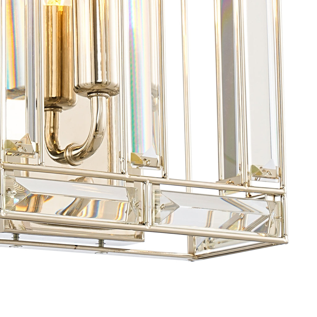 NL93979 Char 1 Light Wall Light Polished Nickel Clear