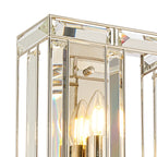 NL93989 Char 2 Light Wall Light Polished Nickel Clear