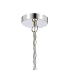 NL99919 Char 6 Light Round Pendant Polished Nickel Clear