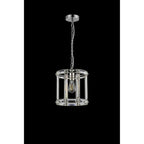 NL99929 Char 1 Light Round Pendant Polished Nickel Clear
