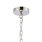 NL99939 Char 3 Light Medium Dome Pendant Polished Nickel Clear