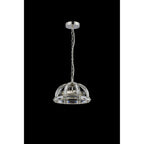 NL99949 Char 2 Light Small Dome Pendant Polished Nickel Clear