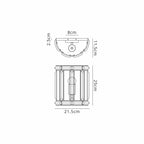 NL99959 Char 1 Light Wall Light Polished Nickel Clear