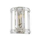 NL99959 Char 1 Light Wall Light Polished Nickel Clear