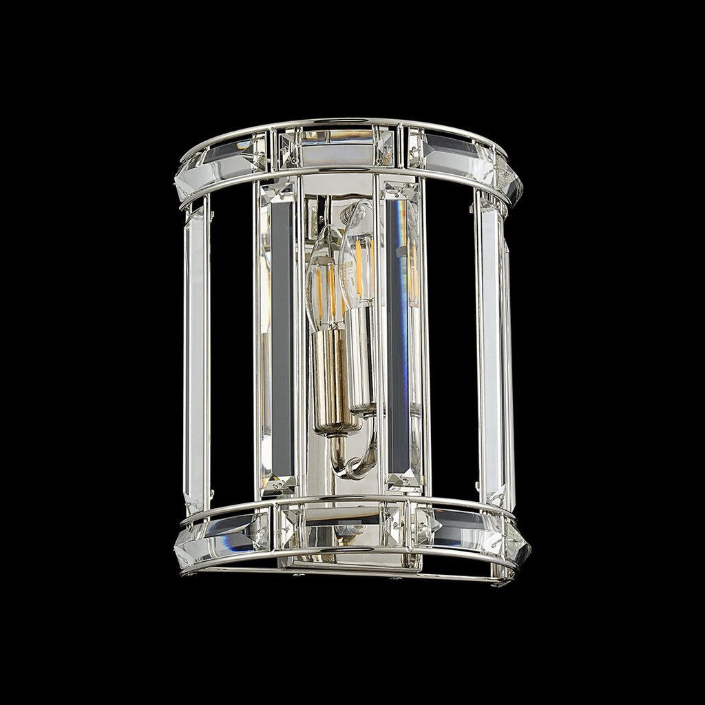 NL99959 Char 1 Light Wall Light Polished Nickel Clear