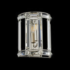 NL99959 Char 1 Light Wall Light Polished Nickel Clear