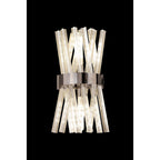 NL83599 Clover 2 Light Wall Light Polished Nickel Clear