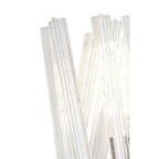 NL83599 Clover 2 Light Wall Light Polished Nickel Clear