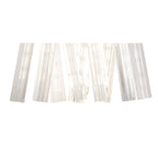 NL83599 Clover 2 Light Wall Light Polished Nickel Clear