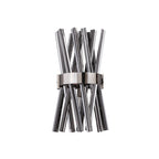 NL83609 Clover 2 Light Wall Light Polished Nickel Smoke