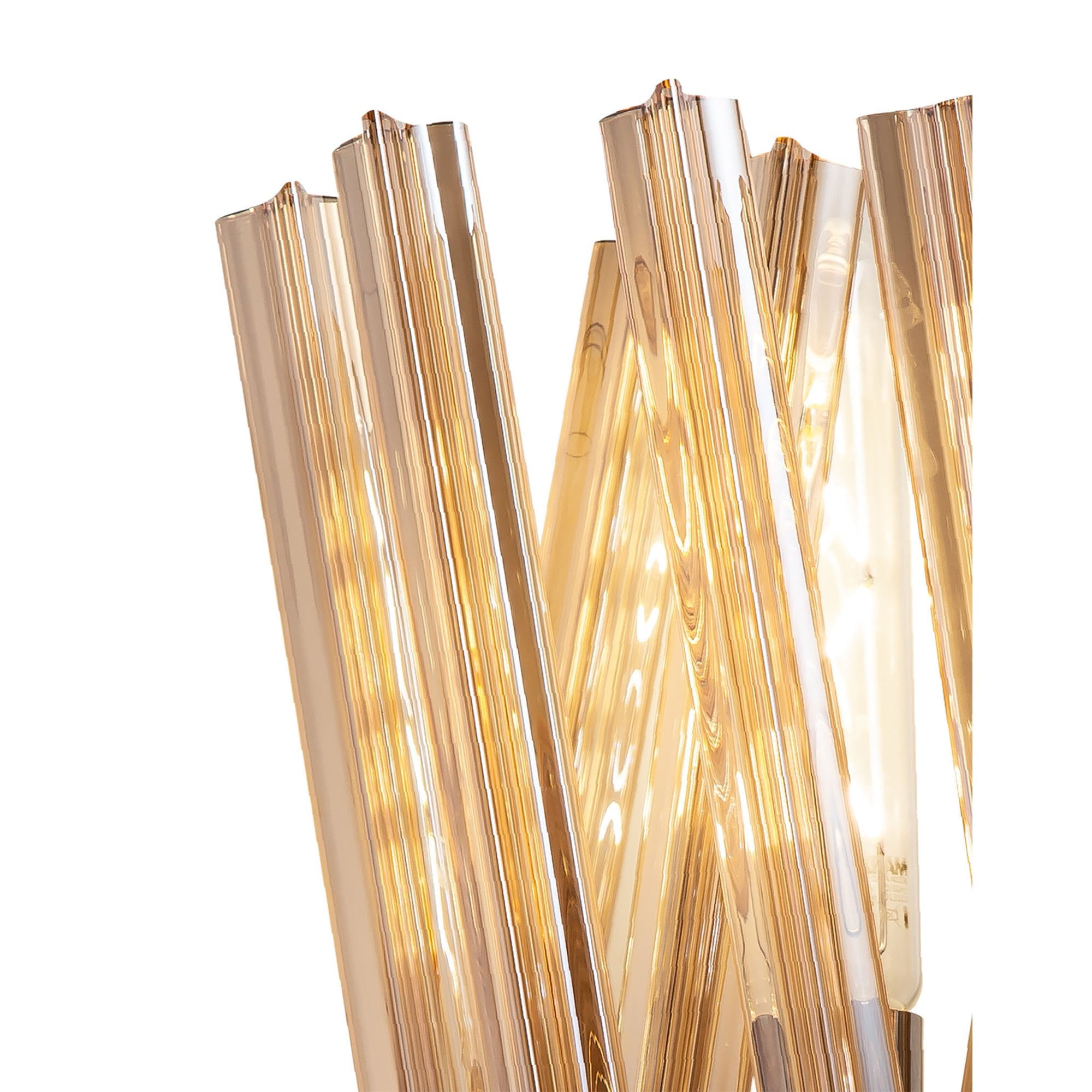 NL83619 Clover 2 Light Wall Light Polished Nickel Champagne Gold