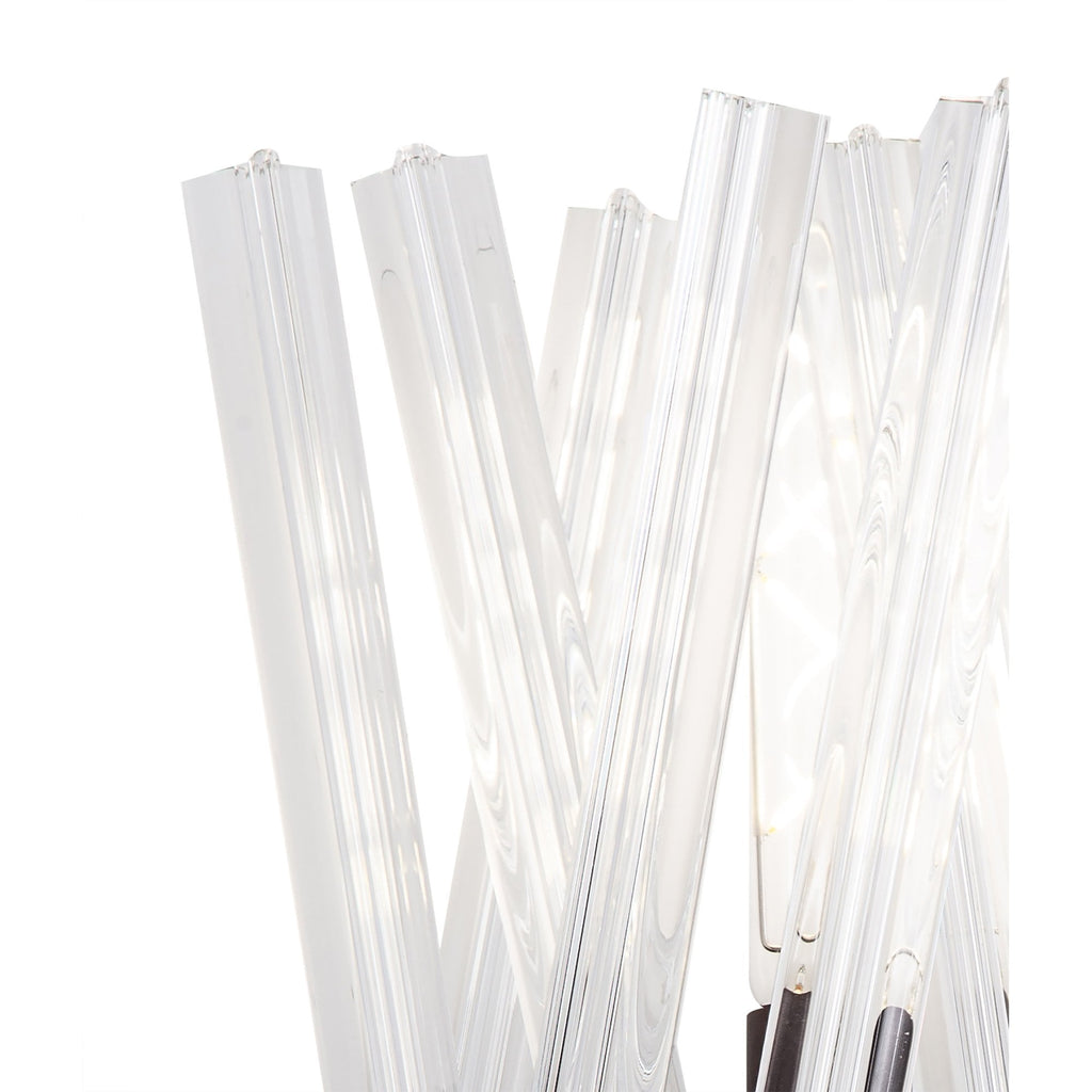 NL83629 Clover 2 Light Wall Light Brown Oxide Clear
