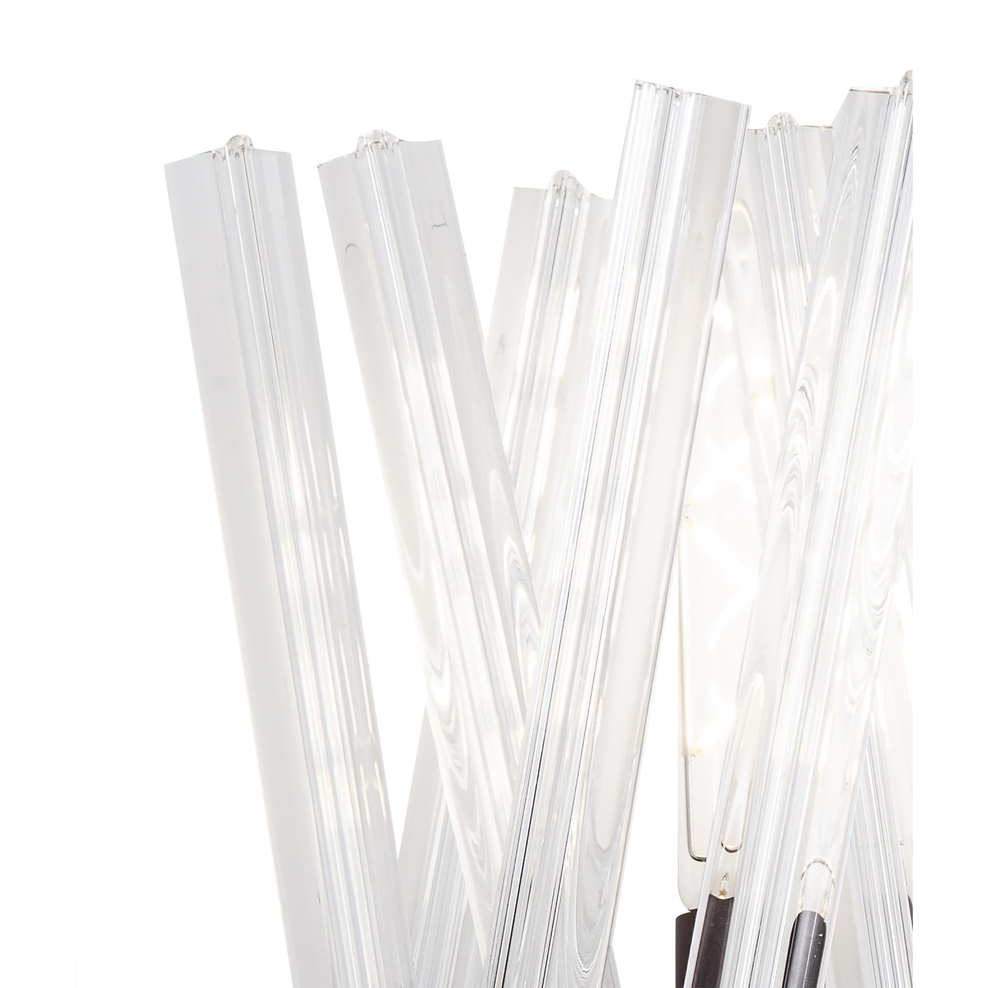 NL83629 Clover 2 Light Wall Light Brown Oxide Clear