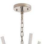 NL87599 Clover 32 Light Oval Pendant Polished Nickel Clear