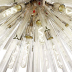 NL87599 Clover 32 Light Oval Pendant Polished Nickel Clear