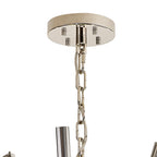 NL87609 Clover 32 Light Oval Pendant Polished Nickel Smoke