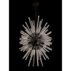NL87629 Clover 32 Light Oval Pendant Brown Oxide Clear