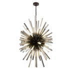 NL87639 Clover 32 Light Oval Pendant Brown Oxide Smoke