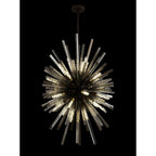 NL87639 Clover 32 Light Oval Pendant Brown Oxide Smoke