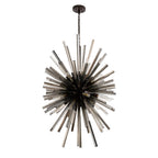 NL87639 Clover 32 Light Oval Pendant Brown Oxide Smoke