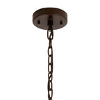NL87639 Clover 32 Light Oval Pendant Brown Oxide Smoke