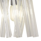 NL88129 Clover 2 Light Wall Light Matt Black Clear