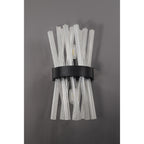 NL88129 Clover 2 Light Wall Light Matt Black Clear