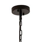 NL88219 Clover 10 Light Round Pendant Matt Black Clear