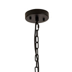 NL88239 Clover 10 Light Round Pendant Matt Black Champagne Gold