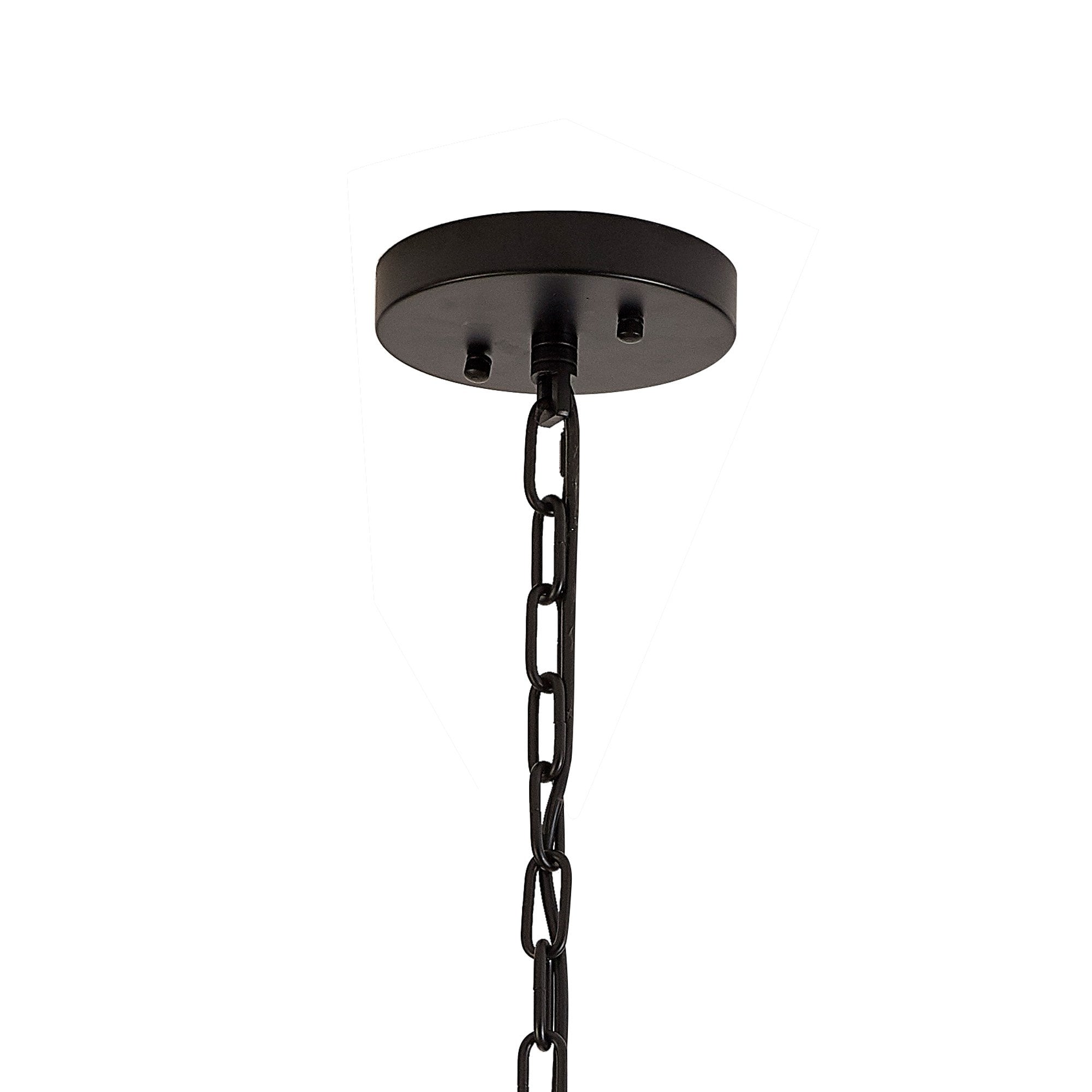 NL88259 Clover 16 Light Round Pendant Matt Black Smoke